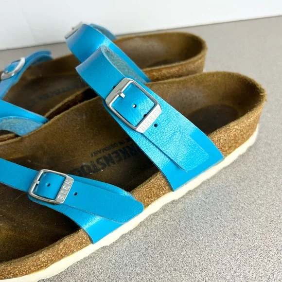 Birkenstock Mayari Graceful Ocean Regular Fit size 38 blue sandals Birks - Picture 5 of 7